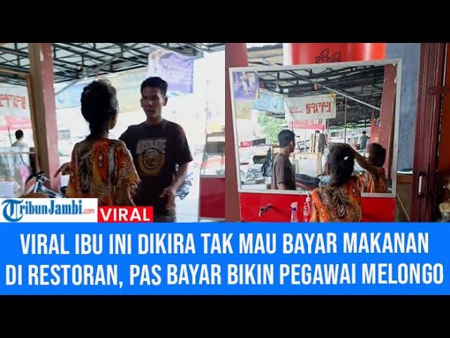 Viral Ibu Ini Dikira Tak Mau Bayar Makanan di Restoran, Pas Bayar Bikin Pegawai Melongo