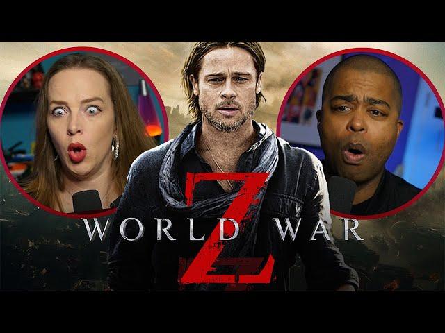 WORLD WAR Z MOVIE REACTION - HAD US FREAKING OUT - FIRST TIME WATCHING - REVIEW