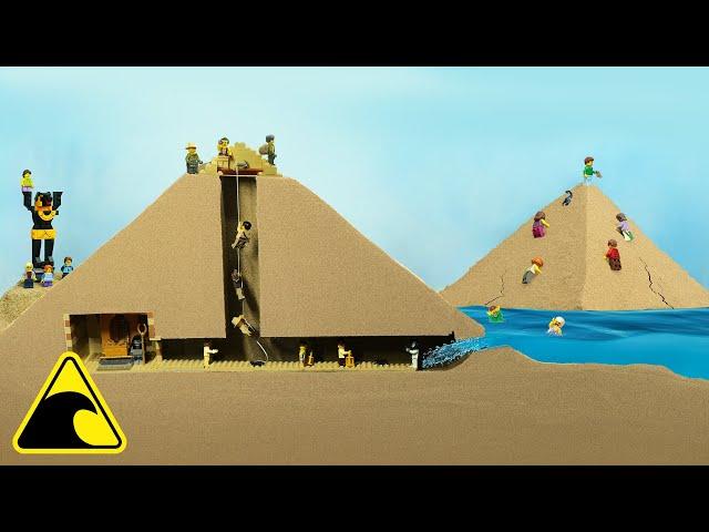 Pyramid Flood Disaster - Lego Dam Breach Experiment