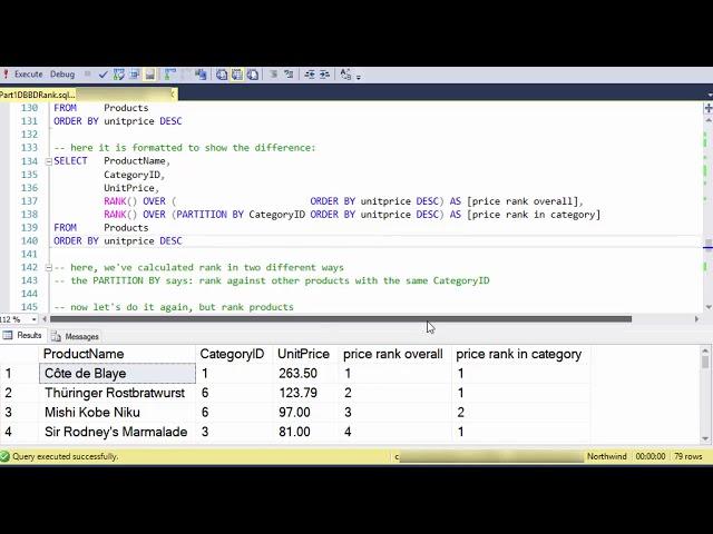 SQL Ranking Functions: Part 1 The Over Clause