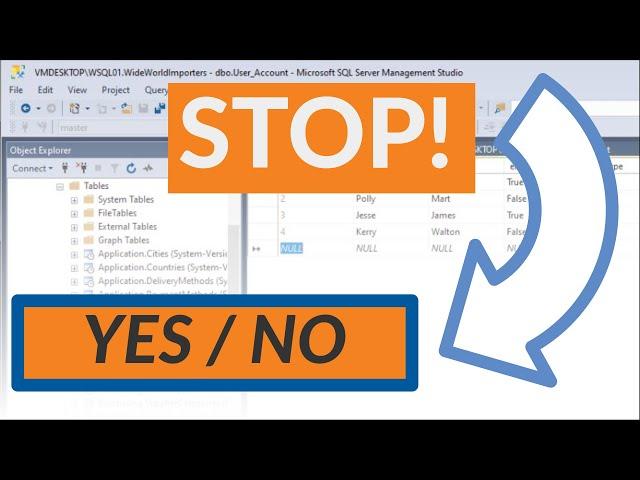 SQL Server Yes/No Field | Type