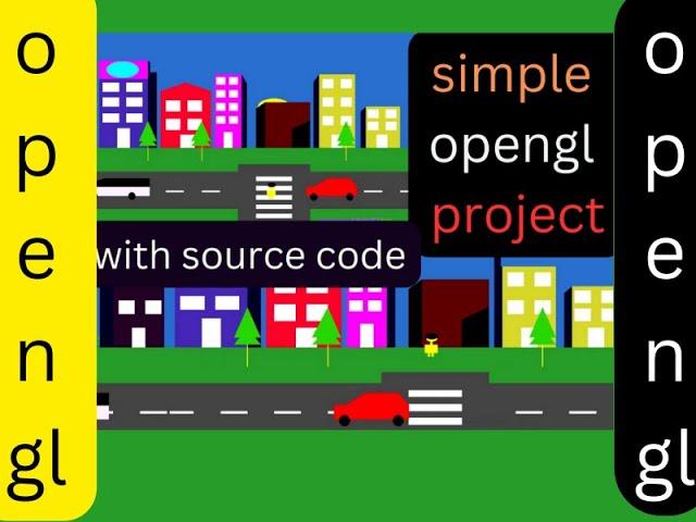 simple OpenGL project  | openGL | openGL  C++ | Project with source code