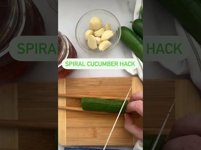 Spiral Cucumber Hack #shorts