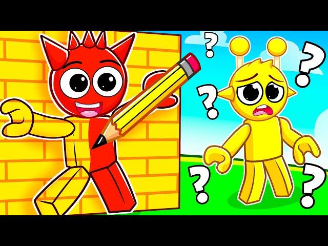 Become What You Draw HIDE and SEEK In Roblox! (Sprunki)