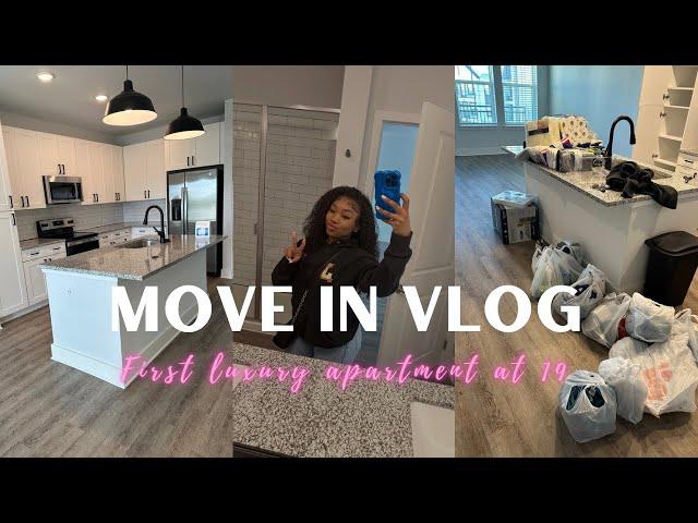 MOVING INTO MY LUXURY APARTMENT AT 19| new beginnings | empty apt tour | settling in + more 