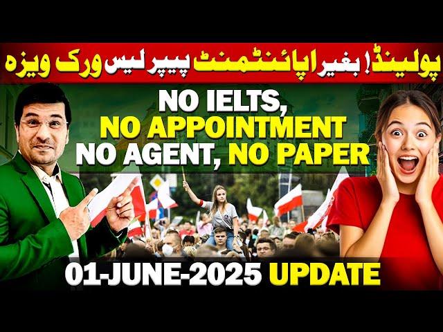 Poland New 100% Digitally Apply Work Permit update 1st June II Easy Visa with Kaiser Khan