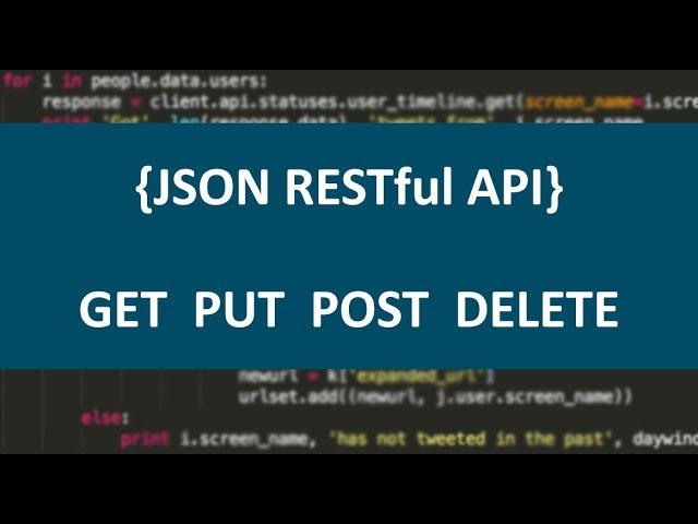 How To Create JSON REST API IN PHP - Part 1