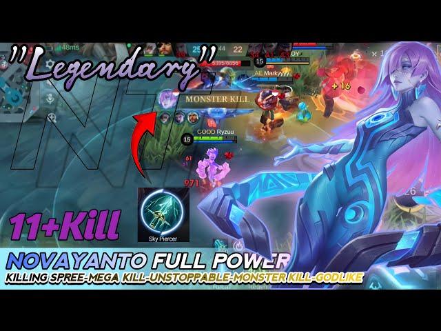 NOVARIA NEW BEST BUILD AND EMBLEM 2024 NOVARIA GAMEPLAY MOBILE LEGENDS