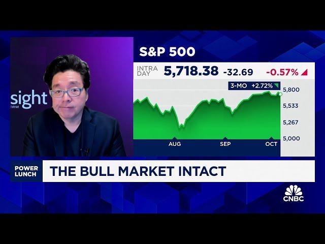 Stocks are setup to perform well over the medium-term, says Fundstrat's Tom Lee