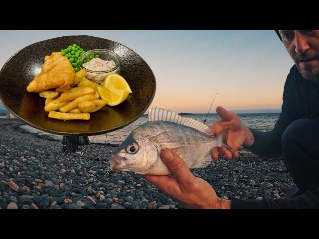 FISH & CHIPS | BEACH FISHING | CATCH & COOK