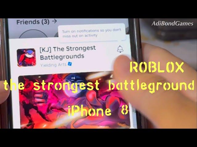 Roblox the strongest battleground di iPhone 8