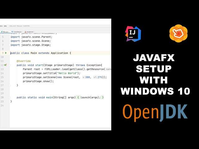 1 - Setup JavaFX and Scene Builder with IntelliJ IDEA on Windows 10