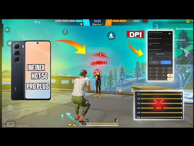 Infinix Hot 50 Pro Plus Free Fire Sensitivity+Dpi+Headshot Settings