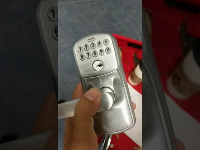 How to program new user codes on a residential Schlage push button lock.