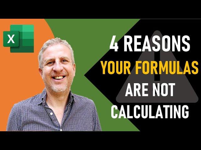 Excel Formula Not Calculating:  Just Showing Formula | Formulas Not Calculating Automatically