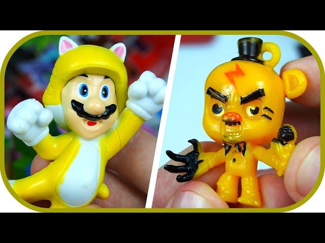  ФНАФ, Марио, Майнкрафт. Сюрприз FNAF, Minecraft, Super Mario World. Радужные друзья.