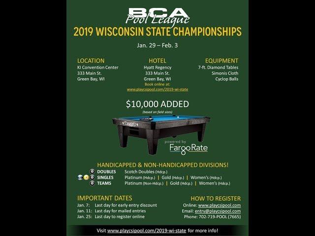 2019 BCAPL Wisconsin State Championships Paul Olszewski vs. Preston Olszewski