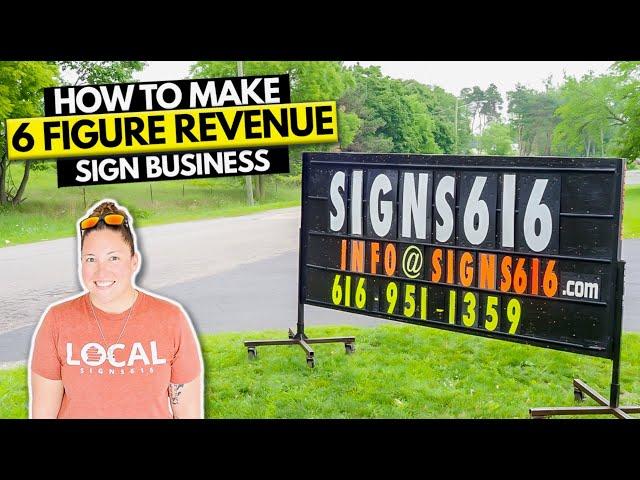 How to Start $20K/Month Custom Sign Business