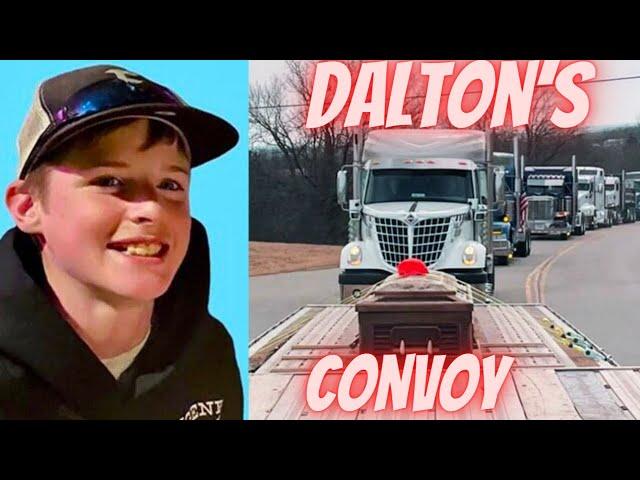 Dalton's Convoy. 200 Truckers stand up against Bullying. #trucking #owneroperator #daltonsconvoy