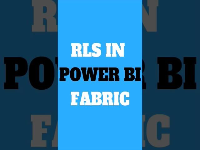 Row Level Security Power BI Fabric Not Working by taik18