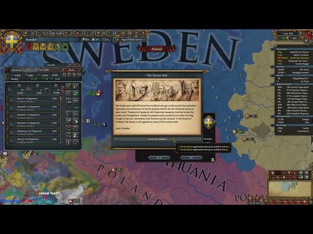 EU4 Guide To Dacke War Disaster