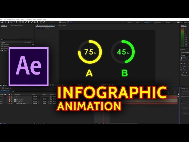 infographic animation after effects tutorial | Hindi