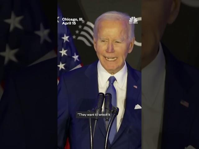 Biden calls out the Trump administration's efforts to cut Social Security