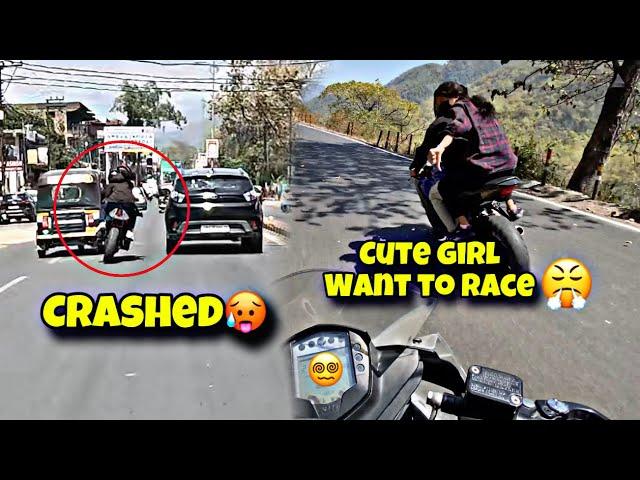 Cute Girl Want To Race  || ajj to race ho gyi  || Kawasaki H2r