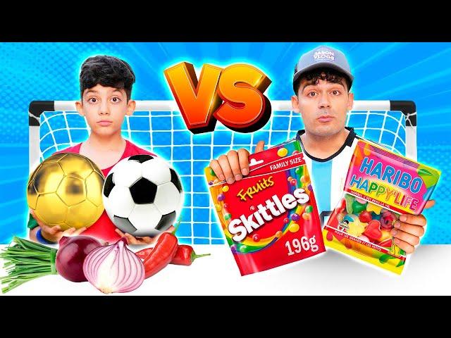 Football Ultimate LEFT or RIGHT Food Challenge with Jason