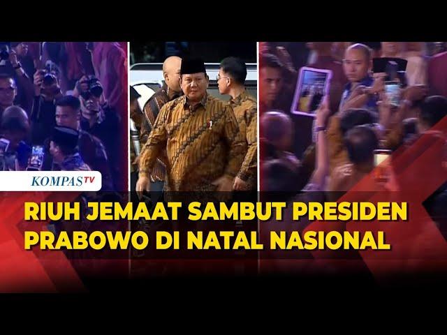 Riuh Jemaat Sambut Presiden Prabowo Subianto di Perayaan Natal Nasional