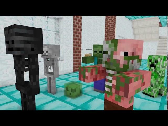 Monster School  SEASON 1 FULL MOVIE   FNAF , GRANDPA & GRANNY   Minecraft Animation