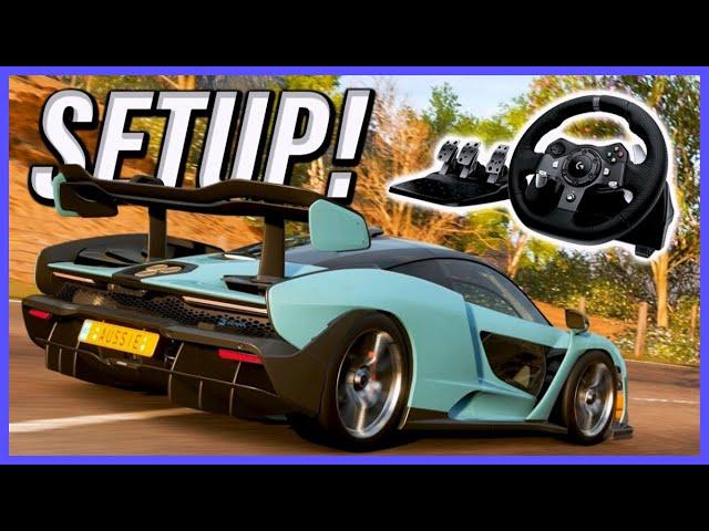 Logitech G920 Wheel & Pedal SETTINGS! (Forza Horizon 4)