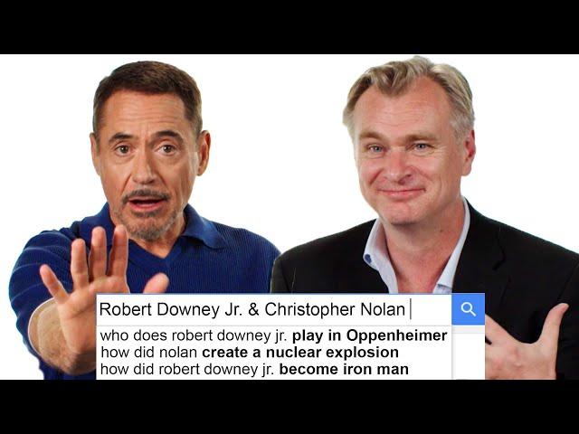 Robert Downey Jr. & Christopher Nolan Answer The Web's Most Searched Questions | WIRED