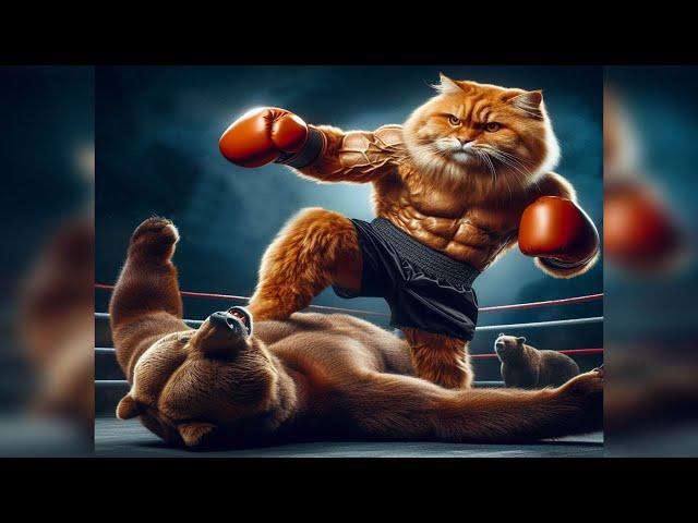  Cats Revenge - Facing Grizzly in the Ring After Father's Tragic Death!  #catstory #drama #sad