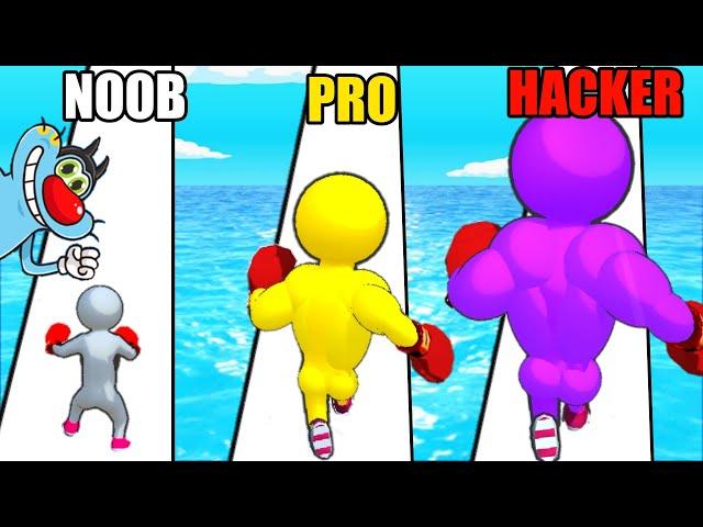 NOOB vs PRO vs HACKER | In Level Up Runner | With Oggy And Jack | Rock Indian Gamer |