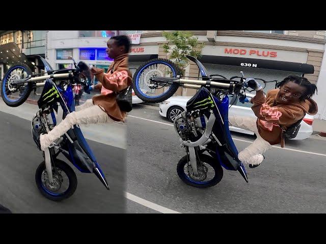 MR.DIRTBIKEKID GETS BUSY ON 2022 YZ450F IN HOLLYWOOD! * @mr.dirtbike_kid *