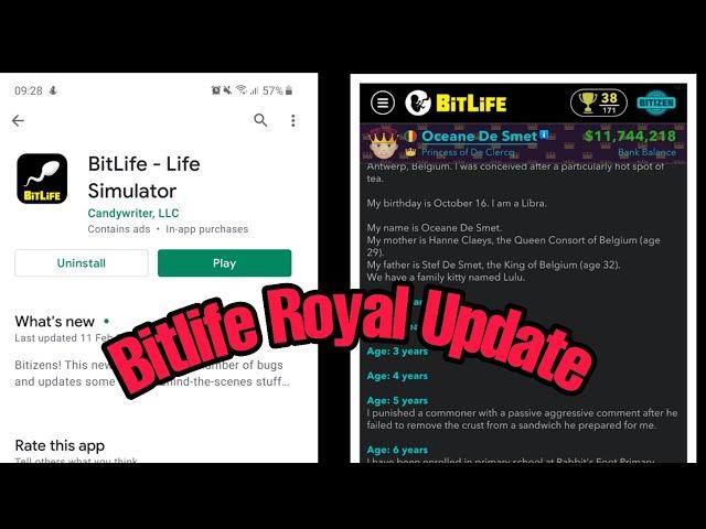 Bitlife Royal Update on Android