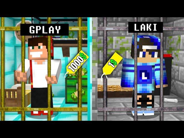 GPLAY BOGATY 1000$ VS LAKI BIEDNY 1$ W MINECRAFT | GPLAY & LAKI