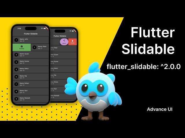 Flutter Slidable updated package | Dismissable