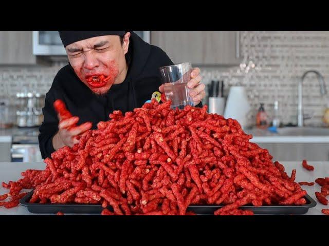 10,000 Calorie FLAMIN' HOT CHEETOS Challenge!!!