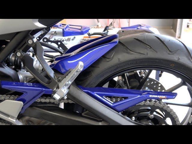 Fitting instructions - Ermax rear hugger/chain guard - Yamaha MT-09 Tracer/FJ9/FZ9/XSR900 2015/2018