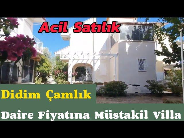 Acil Satılık  Didim Çamlık'da Satılık Kelepir Fiyata Müstakil Villa - Denize 900 Metre