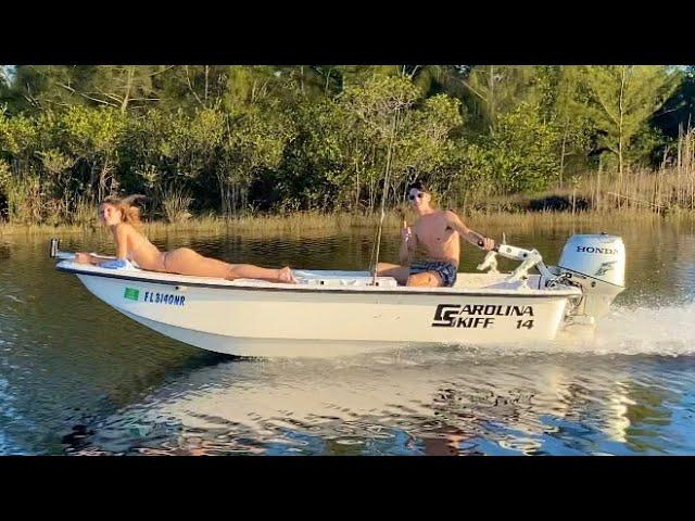 14ft Carolina Skiff J14 with Honda 30HP Outboard