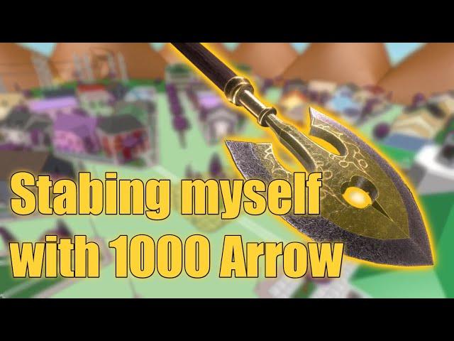 Stabing Myself with 1000Arrows for some Good stand - Project Jojo - Roblox