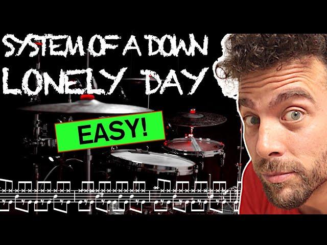 System Of A Down - Lonely Day - Drum Cover (with scrolling drum score)