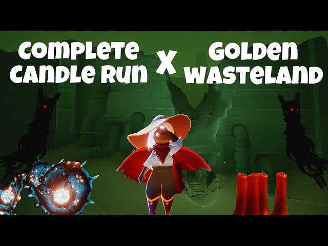FULL CANDLE RUN - GOLDEN WASTELAND | Sky Cotl | Noob Mode