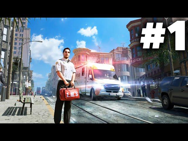 AMBULANCE LIFE A PARAMEDIC SIMULATOR Gameplay Walkthrough Part 1 - DEMO