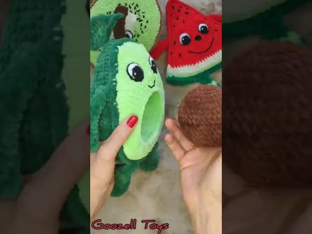 Фрукты крючком по МК от @goozell_toys