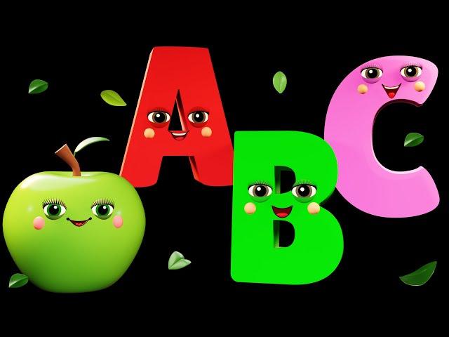 ABC Song - A to Z Alphabet Song with Fruits  Sensory Video for Kids