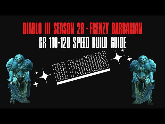 INSANE Frenzy Barbarian Speed Build Guide - Season 28 - Diablo III